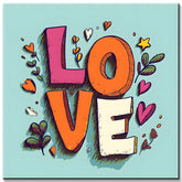 Malen nach Zahlen Moderne Kunst LOVE