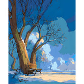 Malen nach Zahlen Blue Autumn