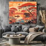 Painting by Numbers Africa People and Animals