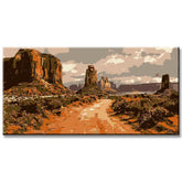 Malen nach Zahlen America Wild West Landscape