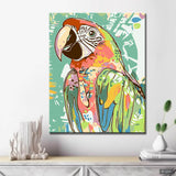 Malen nach Zahlen Papagei TierKunst