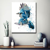 Painting by Numbers Bird Blue Animal Art