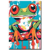 Malen nach Zahlen Frosch Tiere Moderne TierKunst