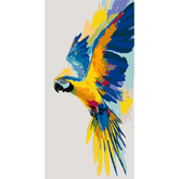 Painting by Numbers Parrot in Flight Animal Art