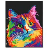 Painting by Numbers Cat Portrait Animals Animal Art