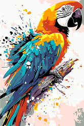 Malen nach Zahlen Papageiportrait Moderne TierKunst Malerei