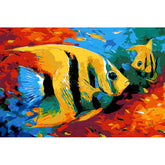 Malen nach Zahlen Fisch Tier Moderne TierKunst