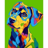 Painting by Numbers Colorful Animal World Dog