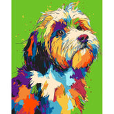 Painting by Numbers Colorful Animal World Dog Portrait