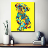 Painting by Numbers Colorful Animal World Dog in Portrait