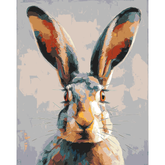 Paint by Numbers Rabbit Portrait