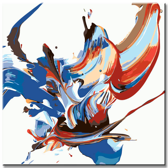 Malen nach Zahlen Abstrakte Kunst Lage der Nation I