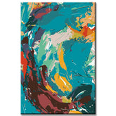 Malen nach Zahlen Abstrakte Kunst Die Welle II