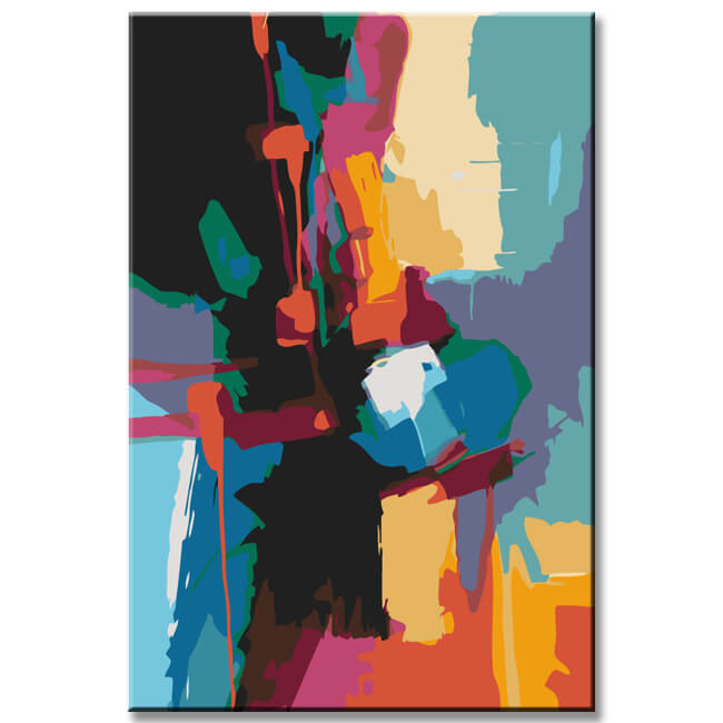 Malen nach Zahlen Abstrakt Farbhimmel I