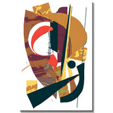 Malen nach Zahlen Abstrakt Bunte Collage I