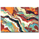 Malen nach Zahlen Abstrakt Die Zeit vergeht I