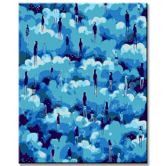 Malen nach Zahlen Troglodyten des Himmels II