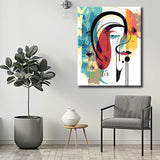 Malen nach Zahlen Abstrakt Verbunden