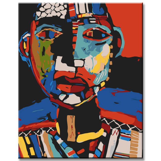 Malen nach Zahlen Abstrakt Wiedersehen