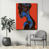 Malen nach Zahlen Abstrakt Saphir Gesicht