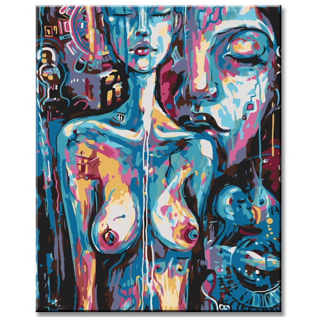 Malen nach Zahlen Vergangenheit und Zukunft