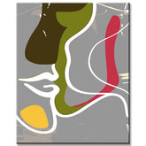 Malen nach Zahlen Abstrakt Farbige Gesichter