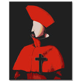 Malen nach Zahlen Abstrakt Kardinal II