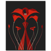 Malen nach Zahlen Masdevallia Coccinea Kunst