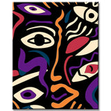 Malen nach Zahlen Abstrakt Teufelsaugen