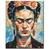 Malen nach Zahlen Abstrakt Frida Kahlo