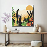 Malen nach Zahlen Sonnenuntergang im Wüstengarten