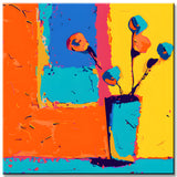 Malen nach Zahlen Freie Malkunst Blumen in Vase