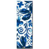 Malen nach Zahlen Panorama Blaues Blumenpanel