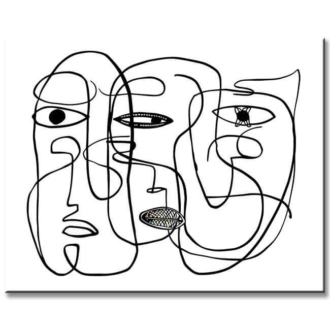 Malen nach Zahlen Abstrakt Verwirrungen