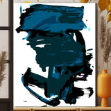 Malen nach Zahlen Abstrakt Blaue Träume I