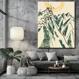 Malen nach Zahlen Abstrakt Rocky Mountains