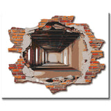 Malen nach Zahlen FotoKunst Loch in der Wand