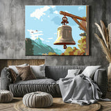 Malen nach Zahlen Kunst Kirchenglocke