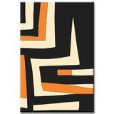 Malen nach Zahlen Kunst Minimalismus Schwarz Weiße Linien