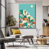 Painting by Numbers Art Minimalism House with Pool