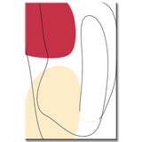 Malen nach Zahlen Kunst Minimalismus Freie Gestaltung Geometrie I