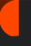 Painting by Numbers Art Minimalism Black Orange Shapes III