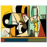 Malen nach Zahlen Kunst Picasso Maler und Model