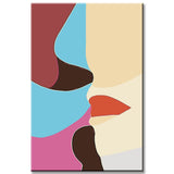 Malen nach Zahlen Kunst Geometische Abstraktes Figurenbild