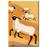 Painting by Numbers Art Sheep Abstract