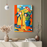 Malen nach Zahlen Kunst Katze und Goldfischglas