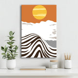 Malen nach Zahlen Kunst Abstrakte Malerei Sonnenaufgang