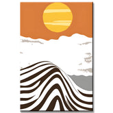 Paint by Numbers Art Abstract Painting Sunrise
