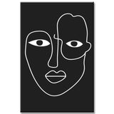 Malen nach Zahlen Kunst Abstrakte Malerei Geometrie Gesicht II