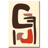 Malen nach Zahlen Kunst Abstrakte Malerei Geometrie Farbige Formen I